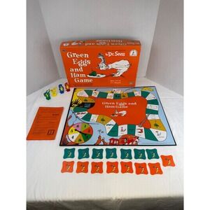 Vintage Dr Seuss Green Eggs and Ham Board Game University Games 1996 *Complete*